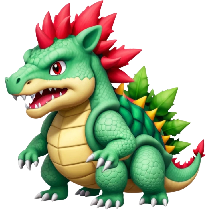 Ugly Fey Toony Bowser-Rhydon-Shaymin-dragon emoji