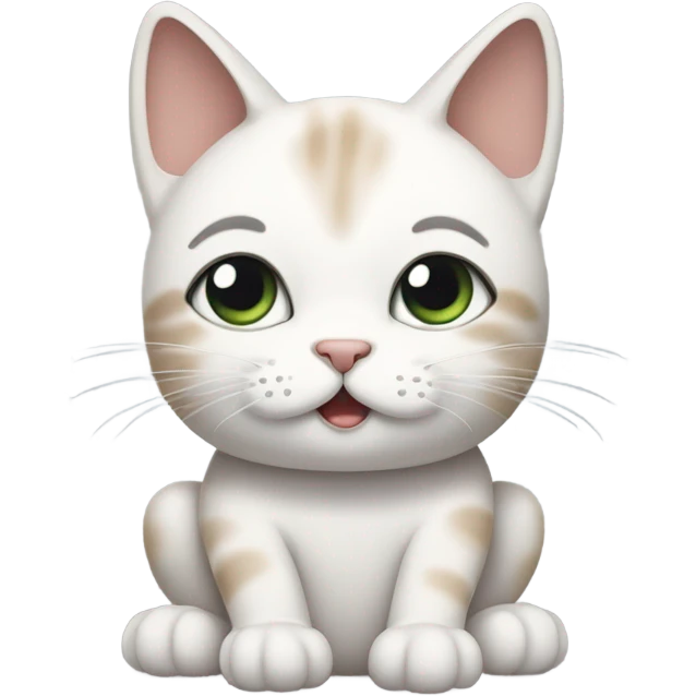 cat in a meditative pose emoji