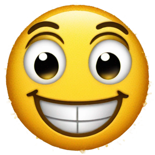 Happy emoji with salt emoji