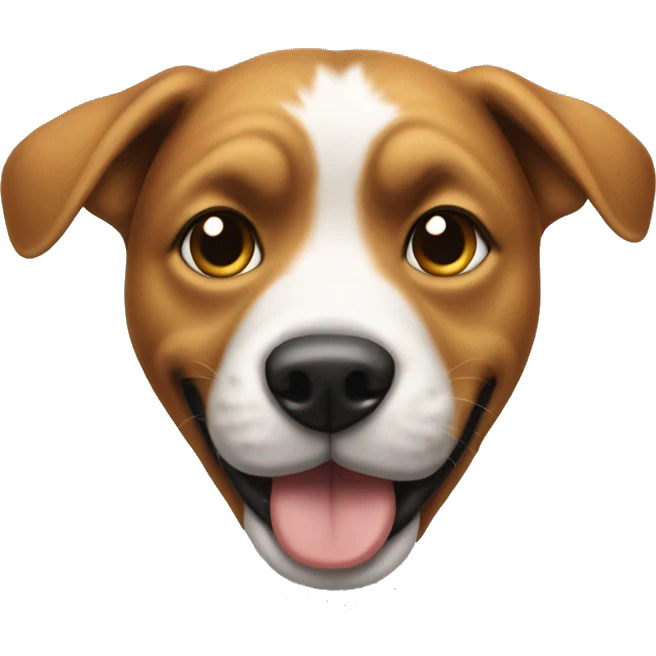 Dog throwing up peace sign  emoji