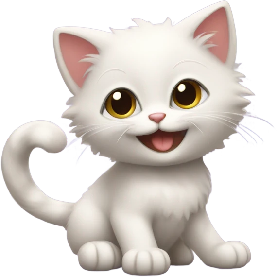 Kitten working out emoji