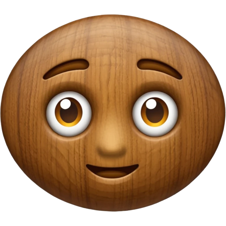 a walnut without face emoji