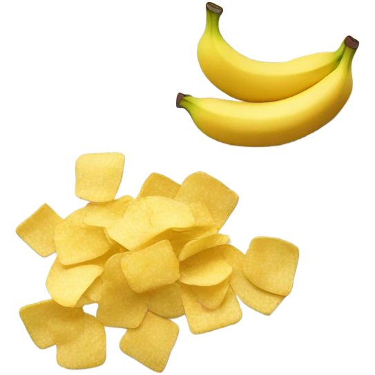 Chips and banana emoji