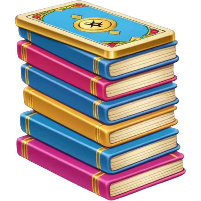 A stack of tarot cards emoji