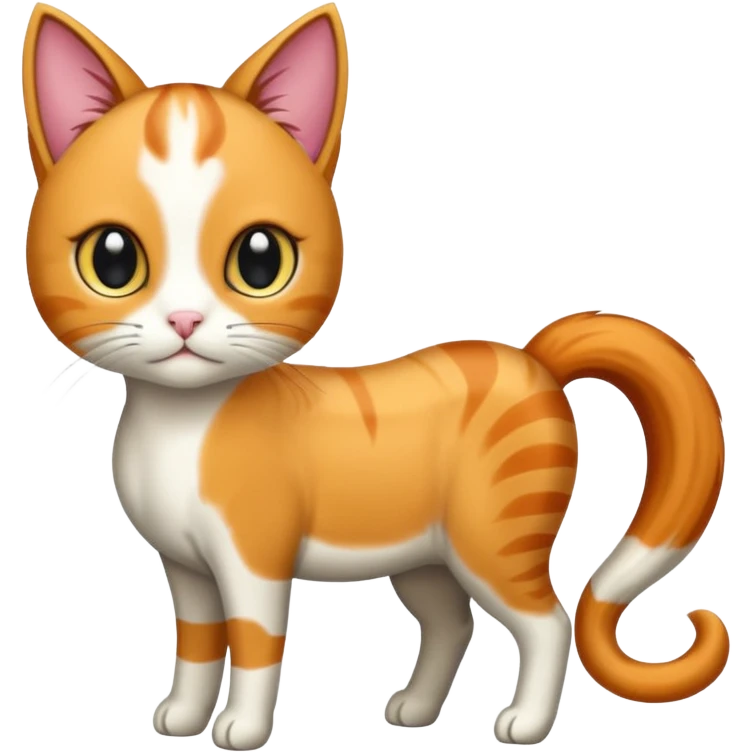 Horse mixed with a cat emoji