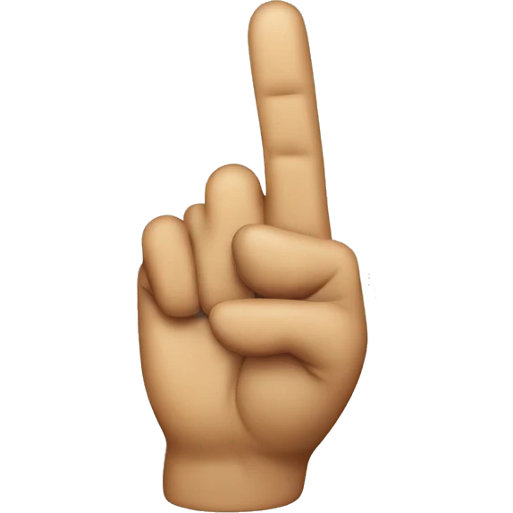 Peace fingers emoji