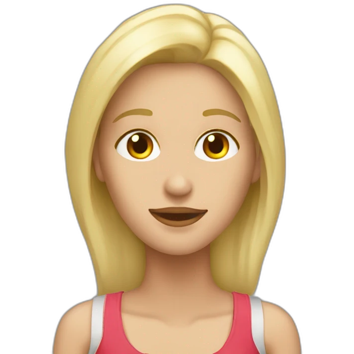 Mujer rubia con ganas de llorar emoji