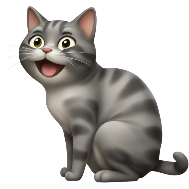 Cat farting emoji