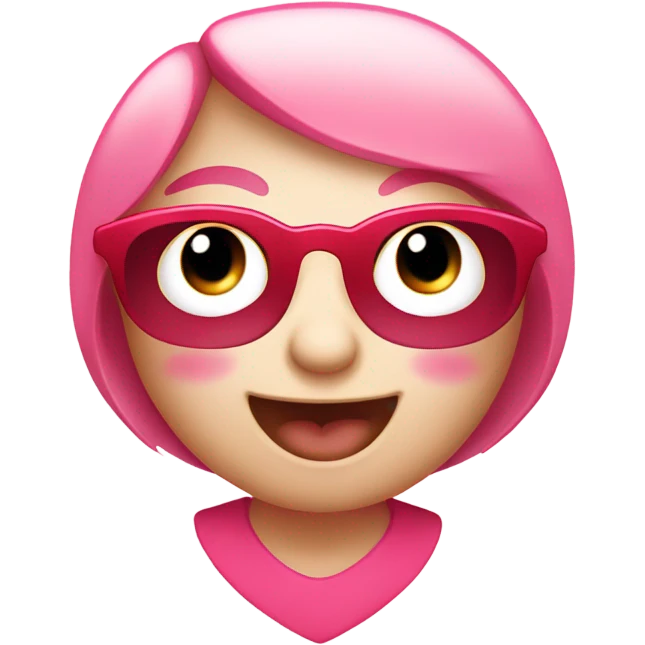 cute pink and red heart  emoji