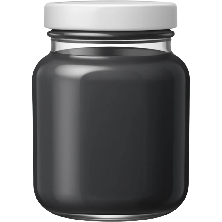 black sesame paste in a jar emoji