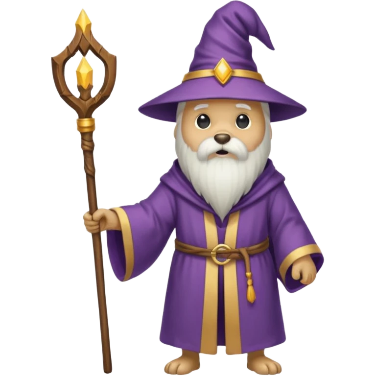 Dog wizard emoji