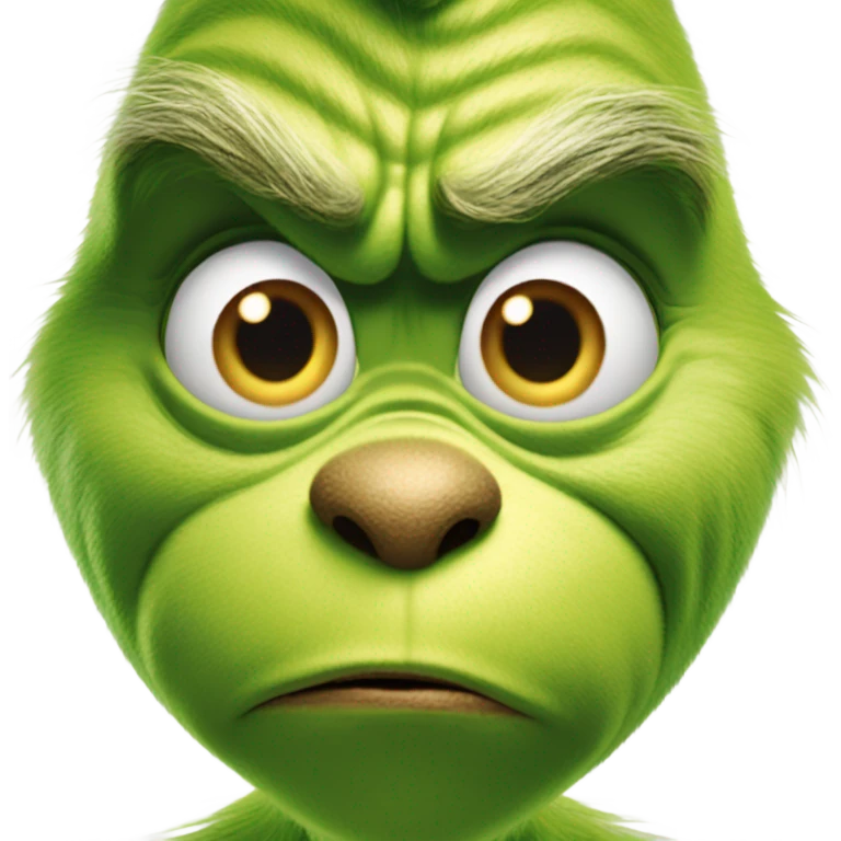 The Grinch flabbergasted  emoji