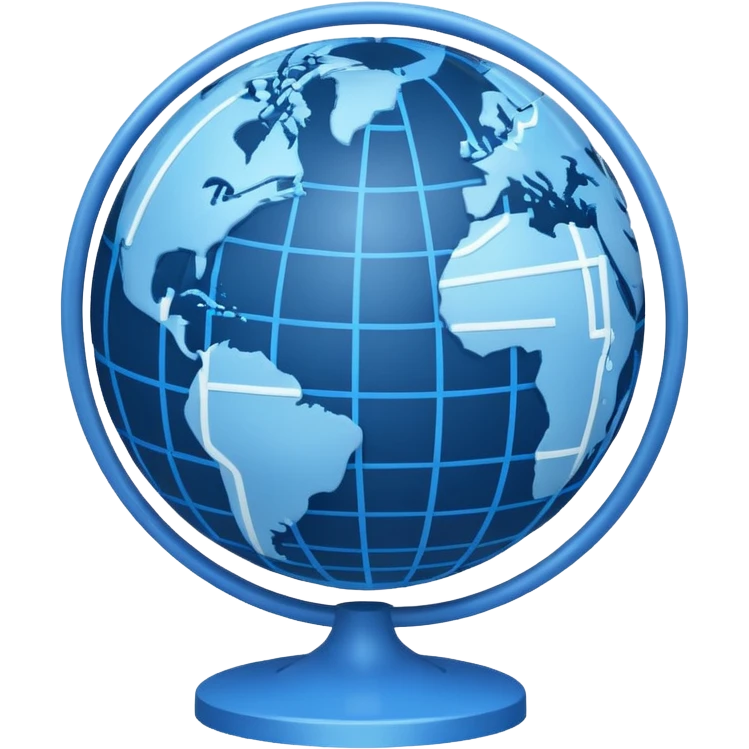 globo mundial internet azul emoji