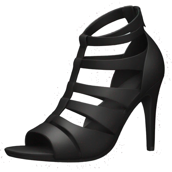Black highhp heel emoji