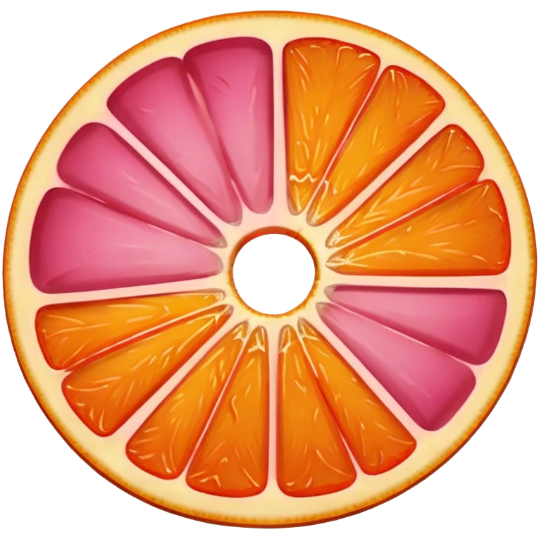 Pink Orange slice  emoji