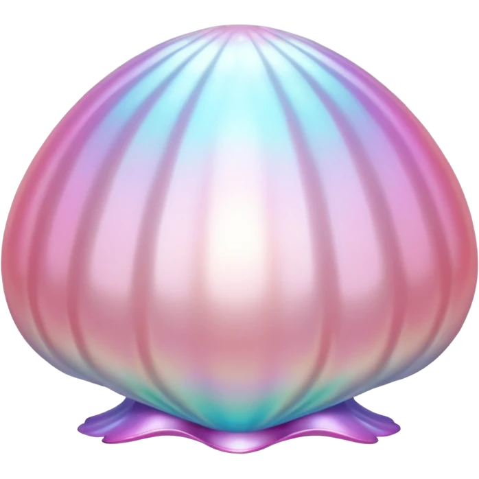pearl in iridescent shell emoji