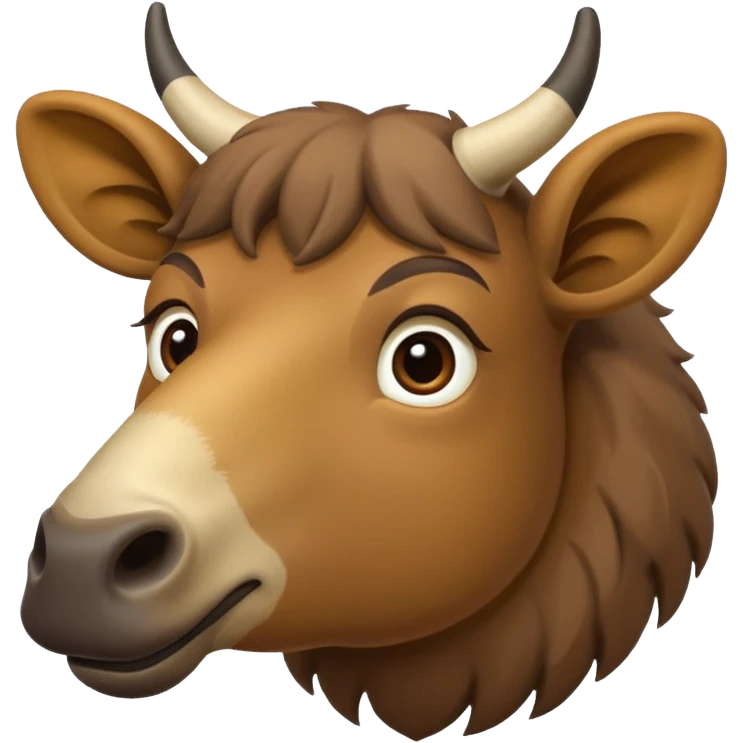 Un chameau avec un gros nez emoji