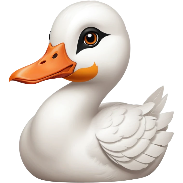 mischievous goose with a knife in its bill, untitled goose game inspired emoji