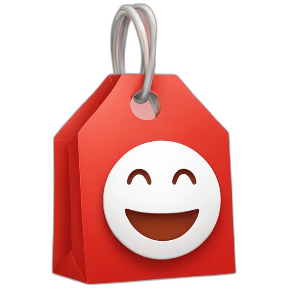Red sale tag emoji