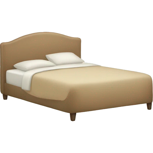 Beige bed emoji