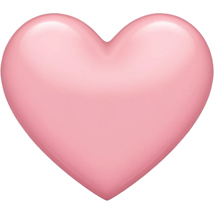 Imagine a light pink heart emoji