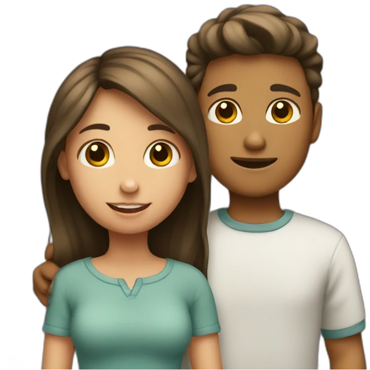 a boy and a girl emoji