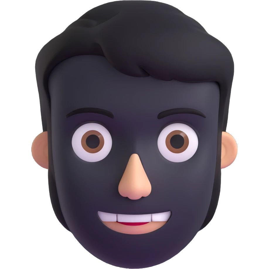 face with a deadpan look and subtle smirk, sarcastic emoji