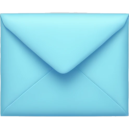 pastel blue envelope emoji