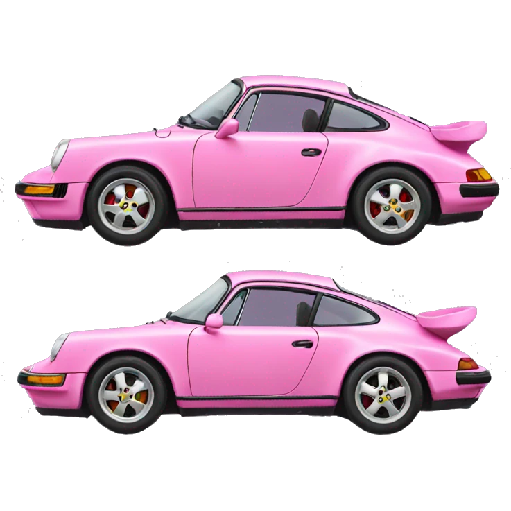 Pink Porsche emoji