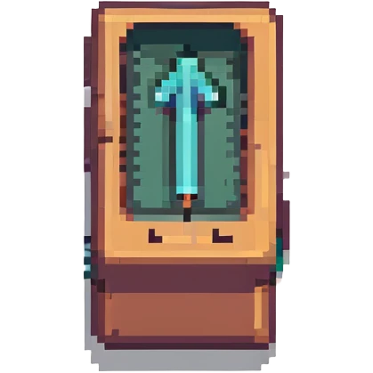 document with an arrow pointing outward shareable pixel art emoji