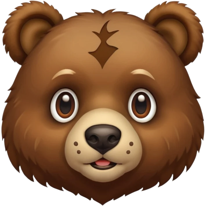 bear face with a paw print emoji