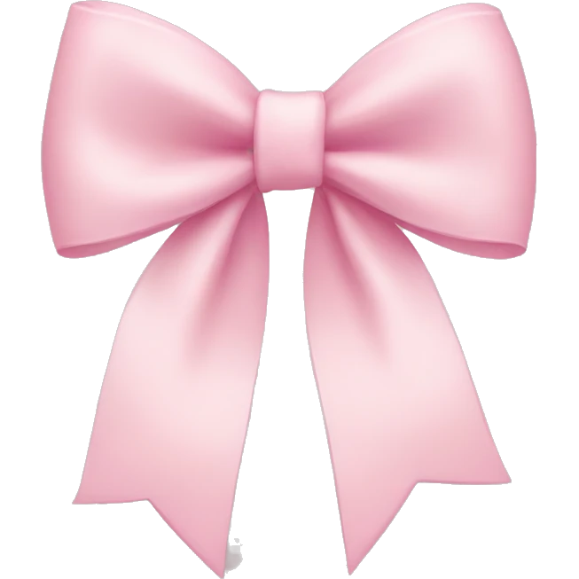 Light pink bow emoji