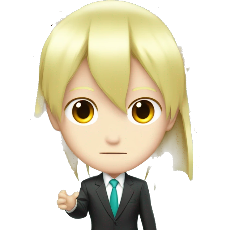 Donald Trump with Hatsune Miku’s hair  emoji