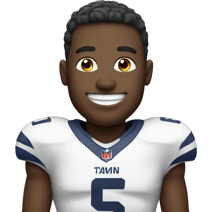 smiling football player emoji