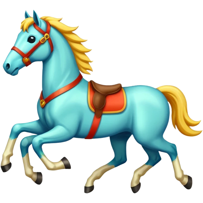 retro horses emoji