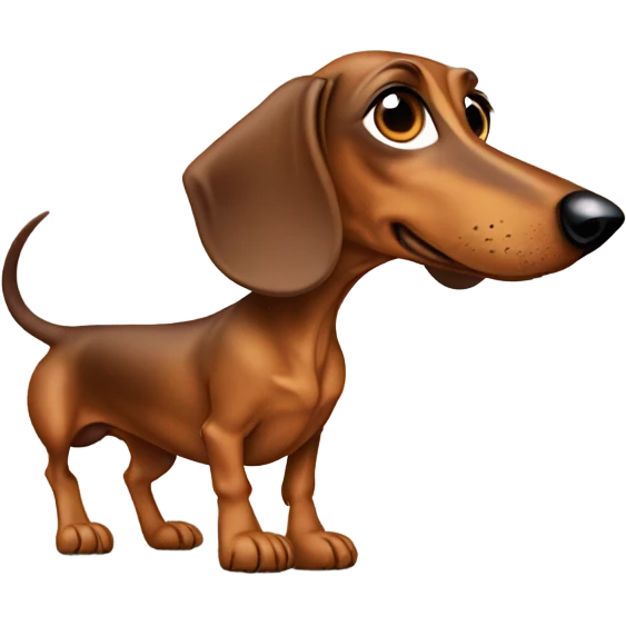 Weiner dog  emoji