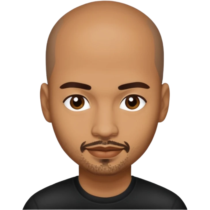 Chico DeBarge (b.1966) with dark brown hair emoji