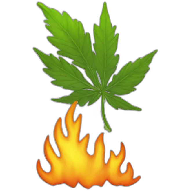 weed'fire emoji