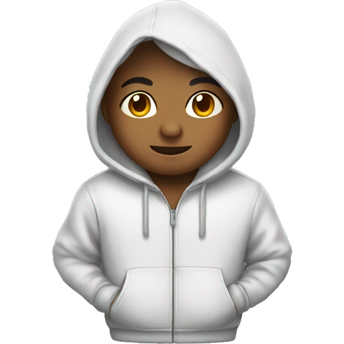 Alabai wearing a hoodie emoji