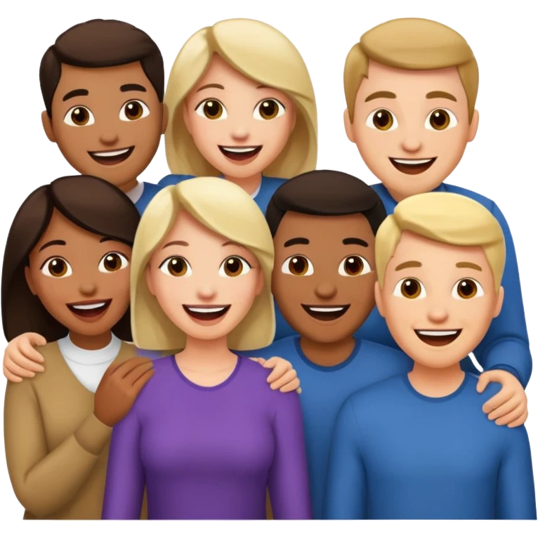 6 people two of them are women and of them are men  emoji