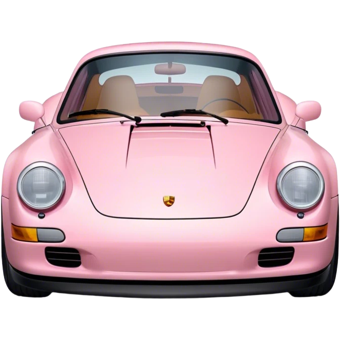 Light pink Porsche  emoji