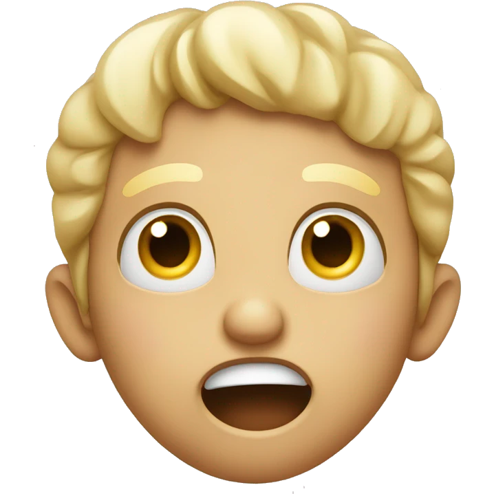 Shocked face with hand in front of mouth emoji