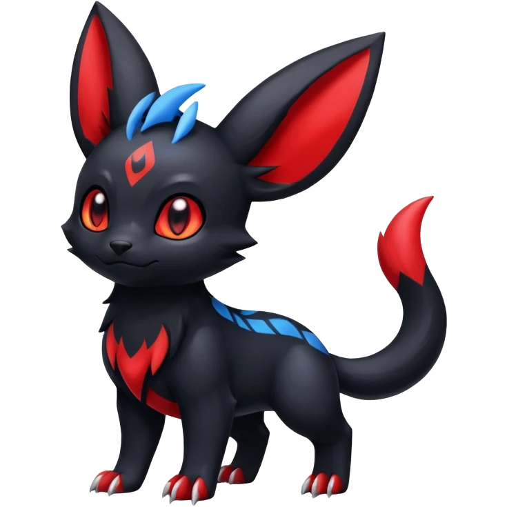 Guilmon-Umbreon-hybrid emoji