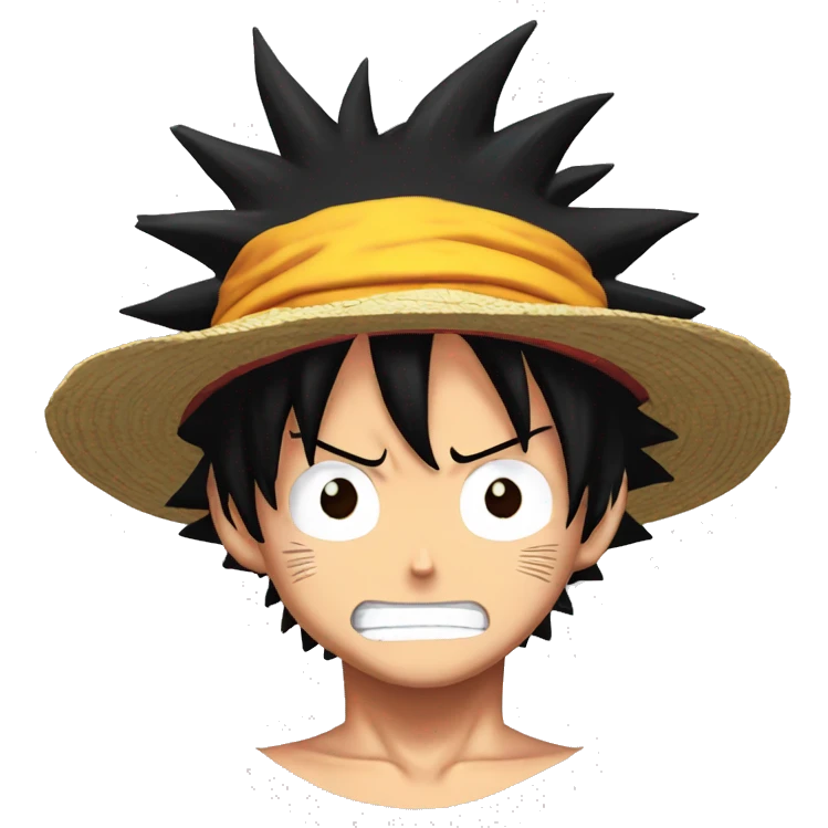 luffy gear 5th hair emoji