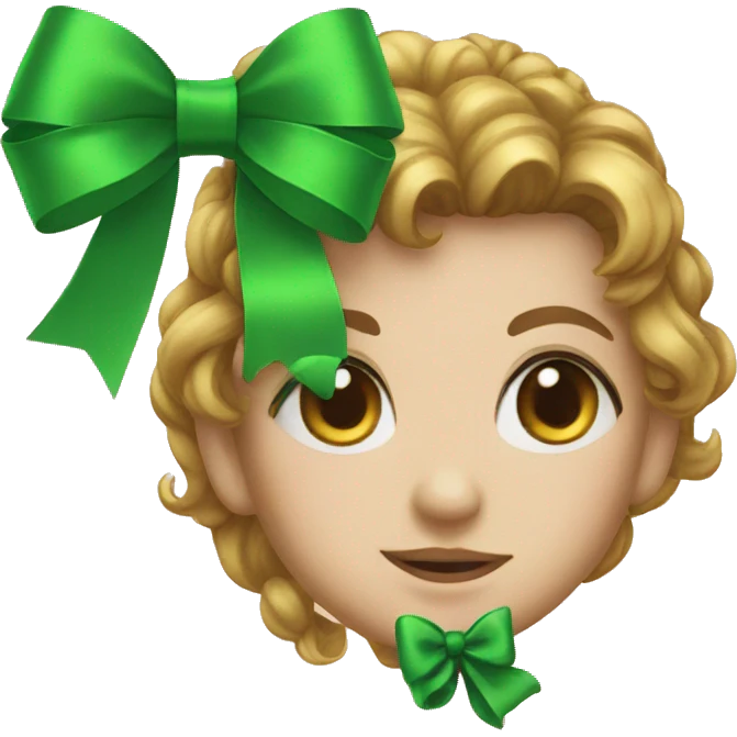 green bow emoji