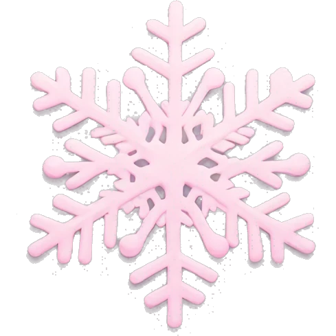 pastel pink snowflake  emoji