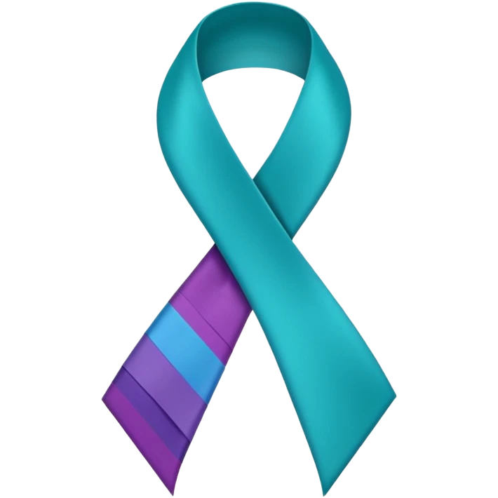 papillary thyroid cancer ribbon  emoji