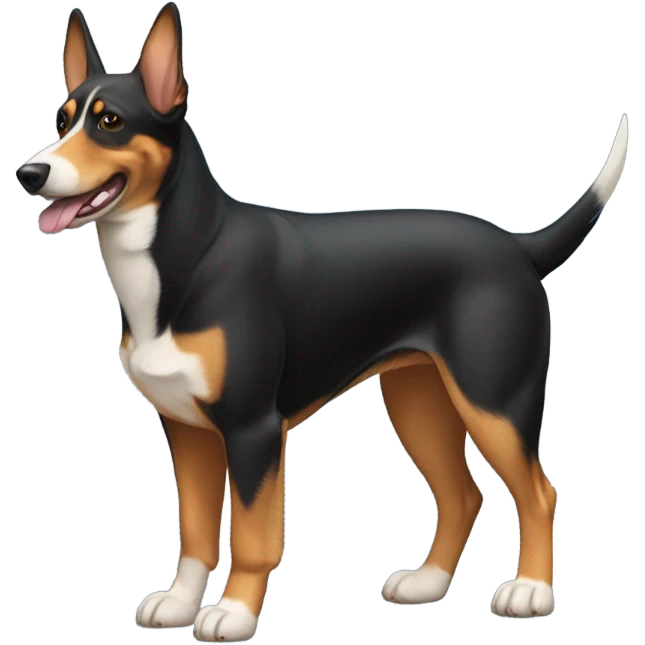Corgi with Doberman emoji