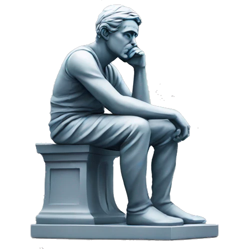 thinker statue emoji