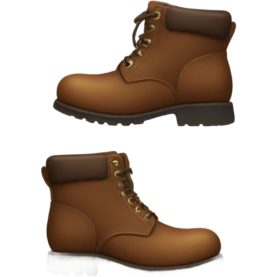 Brown boots  emoji